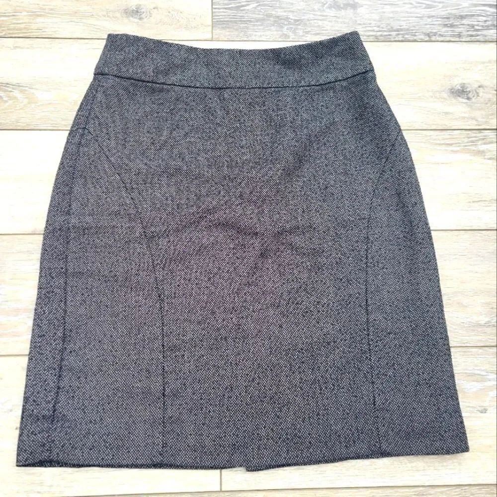 Banana Republic business career skirt textured gray high waist size 6